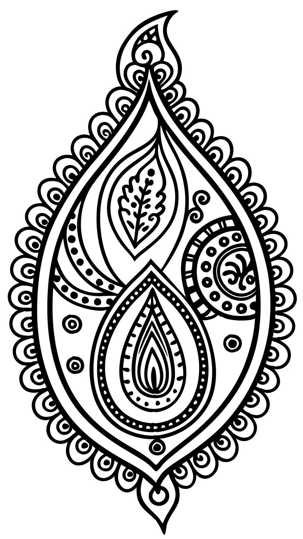 coloring pages paisley